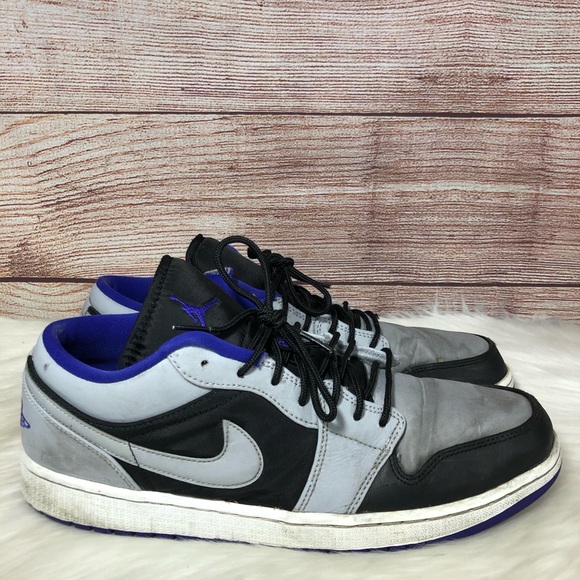 jordan 1 low black wolf grey